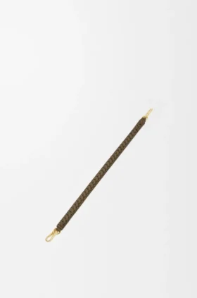 Alça em espiral tecida em pele de bezerro clássica