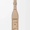 Alça em forma de Loop Anagram em jacquard e pele de bezerro Alça em forma de Loop Anagram em jacquard e pele de bezerro