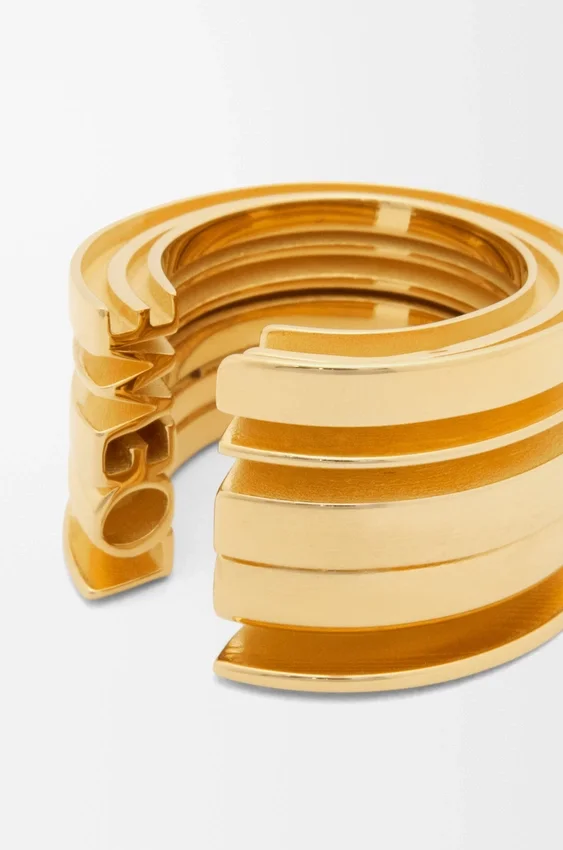 Anel gráfico Loewe em prata de lei Anel gráfico Loewe em prata de lei
