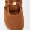 Bailarina «Pebble Soft» em pele de cabra camurçada Bailarina «Pebble Soft» em pele de cabra camurçada