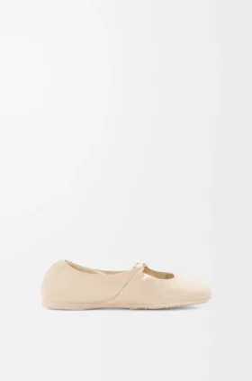 Bailarina «Pebble Soft» em pele de cordeiro napa