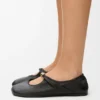 Bailarina «Pebble Soft» em pele de cordeiro napa Bailarina «Pebble Soft» em pele de cordeiro napa