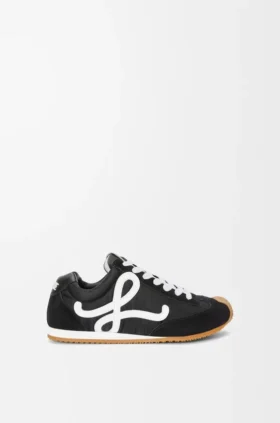 Ballet Runner 2.0 em nylon e pele de bezerro