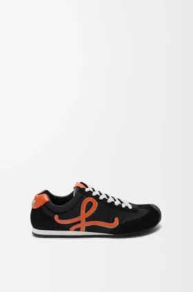 Ballet Runner 2.0 em nylon e pele de bezerro