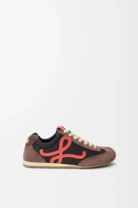 Ballet Runner 2.0 em nylon e pele de bezerro