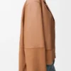 Blusa tipo pijama em pele de borrego napa Blusa tipo pijama em pele de borrego napa