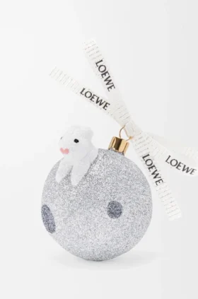 Bola Bunny on the moon em vidro soprado