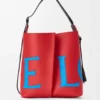 Bolsa Bilbao grande em pele de bezerro lisa com logótipo de grandes dimensões Bolsa Bilbao grande em pele de bezerro lisa com logótipo de grandes dimensões