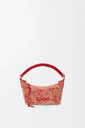 Bolsa Cala Mini em ráfia mesclada