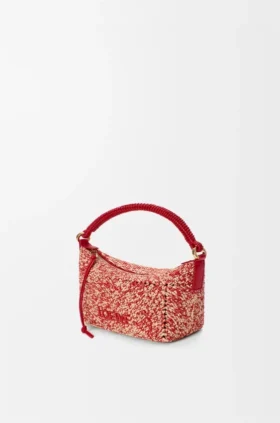 Bolsa Cala Mini em ráfia mesclada