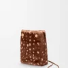 Bolsa com Pebble em pele de carneiro estampada Bolsa com Pebble em pele de carneiro estampada