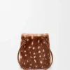 Bolsa com Pebble em pele de carneiro estampada Bolsa com Pebble em pele de carneiro estampada