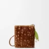 Bolsa com Pebble em pele de carneiro estampada Bolsa com Pebble em pele de carneiro estampada