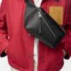 Bolsa de cintura Puzzle Edge pequena em pele de bezerro clássica Bolsa de cintura Puzzle Edge pequena em pele de bezerro clássica