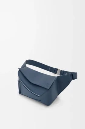 Bolsa de cintura Puzzle Edge pequena em pele de bezerro clássica