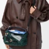 Bolsa «Futurist Cat Small Puzzle» em malha bordada e pele de bezerro clássica Bolsa «Futurist Cat Small Puzzle» em malha bordada e pele de bezerro clássica