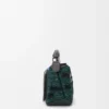 Bolsa «Futurist Cat Small Puzzle» em malha bordada e pele de bezerro clássica Bolsa «Futurist Cat Small Puzzle» em malha bordada e pele de bezerro clássica