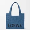 Bolsa Loewe Font Tote de tamanho médio em ráfia Bolsa Loewe Font Tote de tamanho médio em ráfia