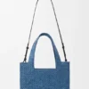Bolsa Loewe Font Tote de tamanho médio em ráfia Bolsa Loewe Font Tote de tamanho médio em ráfia