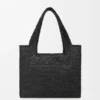 Bolsa Loewe Font Tote de tamanho médio em ráfia Bolsa Loewe Font Tote de tamanho médio em ráfia