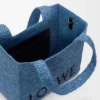 Bolsa Loewe Font Tote de tamanho médio em ráfia Bolsa Loewe Font Tote de tamanho médio em ráfia