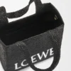 Bolsa Loewe Font Tote de tamanho médio em ráfia Bolsa Loewe Font Tote de tamanho médio em ráfia