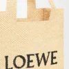 Bolsa Loewe Font Tote de tamanho médio em ráfia Bolsa Loewe Font Tote de tamanho médio em ráfia