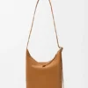Bolsa «Loop» em pele de bezerro camurçada Bolsa «Loop» em pele de bezerro camurçada