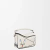 Bolsa Mini Puzzle «Futurist Cat» em pele de bezerro clássica Bolsa Mini Puzzle «Futurist Cat» em pele de bezerro clássica