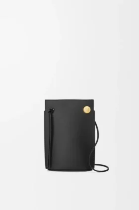 Bolsa para os Dados Pebble em pele de bezerro clássica