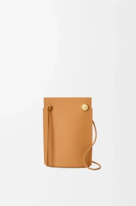 Bolsa para os Dados Pebble em pele de bezerro clássica