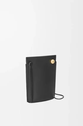 Bolsa para os Dados Pebble em pele de bezerro clássica
