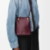 Bolsa Pebble em pele de bezerro lisa Bolsa Pebble em pele de bezerro lisa
