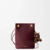 Bolsa Pebble em pele de bezerro lisa Bolsa Pebble em pele de bezerro lisa