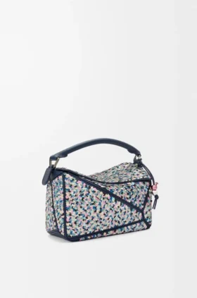 Bolsa «Puzzle 10 Confetti» em pele de bezerro clássica