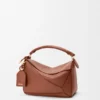 Bolsa Puzzle Featherlight pequena em pele de cordeiro napa Bolsa Puzzle Featherlight pequena em pele de cordeiro napa