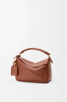Bolsa Puzzle Featherlight pequena em pele de cordeiro napa