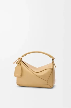 Bolsa Puzzle Featherlight pequena em pele de cordeiro napa