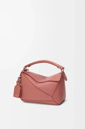 Bolsa Puzzle Featherlight pequena em pele de cordeiro napa
