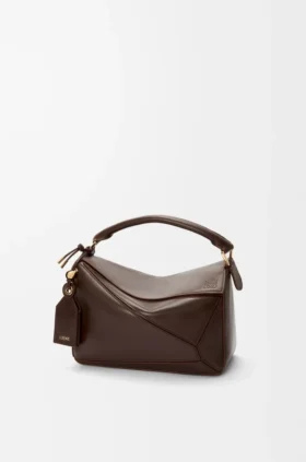 Bolsa Puzzle Featherlight pequena em pele de cordeiro napa