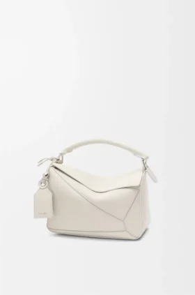 Bolsa Puzzle Featherlight pequena em pele de cordeiro napa