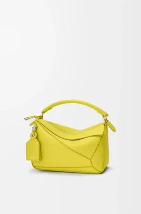 Bolsa Puzzle Featherlight pequena em pele de cordeiro napa