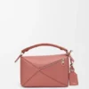 Bolsa Puzzle Featherlight pequena em pele de cordeiro napa Bolsa Puzzle Featherlight pequena em pele de cordeiro napa