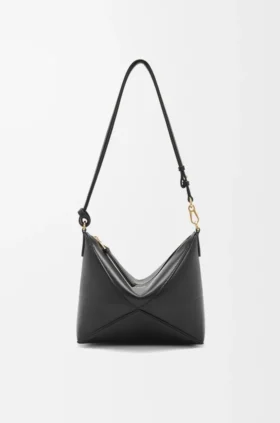 Bolsa Puzzle Fold em pele de bezerro napa brilhante