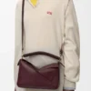 Bolsa Puzzle pequena em pele de bezerro lisa e pele de borrego napa Bolsa Puzzle pequena em pele de bezerro lisa e pele de borrego napa