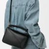 Bolsa Puzzle pequena em pele de bezerro lisa e pele de borrego napa Bolsa Puzzle pequena em pele de bezerro lisa e pele de borrego napa