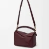 Bolsa Puzzle pequena em pele de bezerro lisa e pele de borrego napa Bolsa Puzzle pequena em pele de bezerro lisa e pele de borrego napa