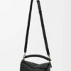 Bolsa Puzzle pequena em pele de bezerro lisa e pele de borrego napa Bolsa Puzzle pequena em pele de bezerro lisa e pele de borrego napa
