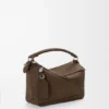 Bolsa Puzzle Pequena Featherlight em nubuck granulado Bolsa Puzzle Pequena Featherlight em nubuck granulado