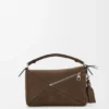 Bolsa Puzzle Pequena Featherlight em nubuck granulado Bolsa Puzzle Pequena Featherlight em nubuck granulado